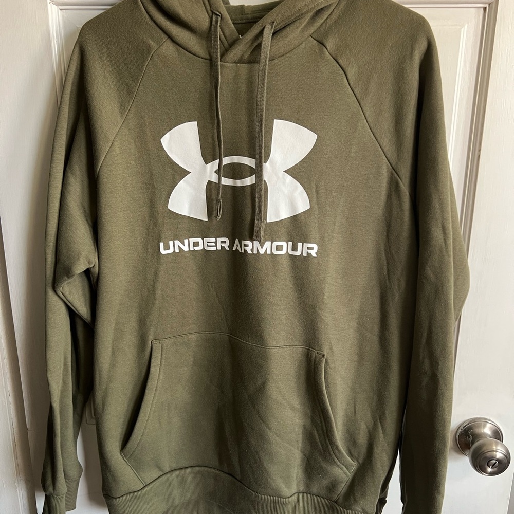 Under Armour Men's Khaki Green Pullover Hoodie